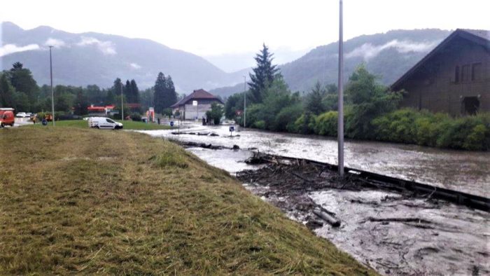 Travaux d’urgence de remise en état du Nant Croex à Ugine