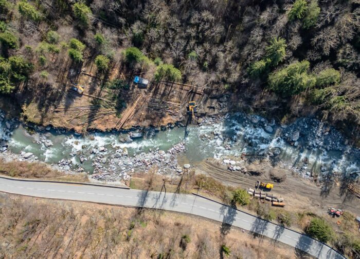 Poursuite des travaux du Nant Bruyant